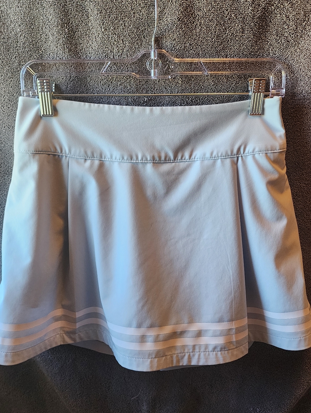 Calia 15" Light Blue Golf Athletic Skort with Stripe Hem